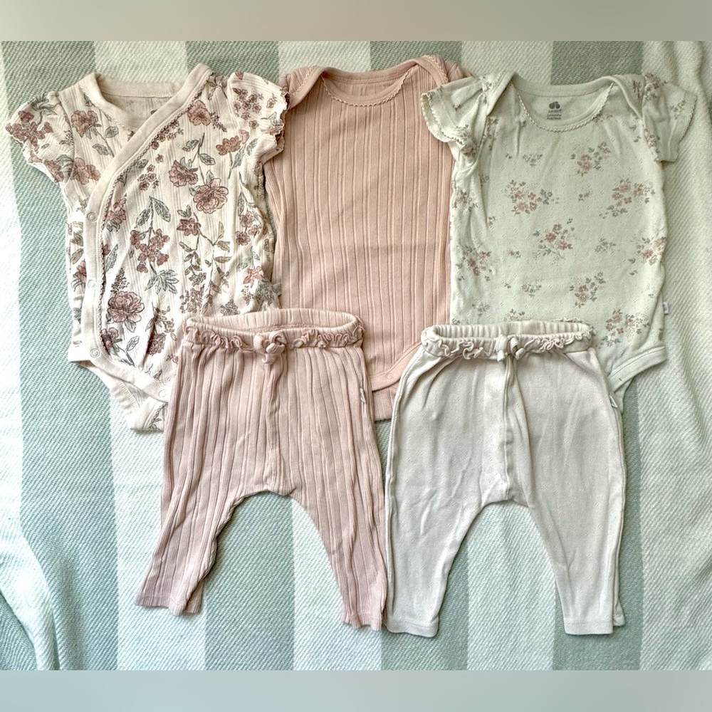 3-6 Month Baby Girl Matching Bundle